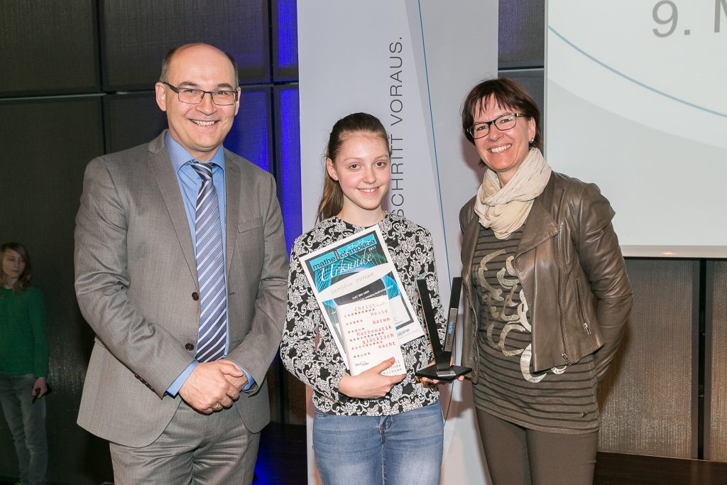 Steffi Haimböck bei der Siegerehrung.