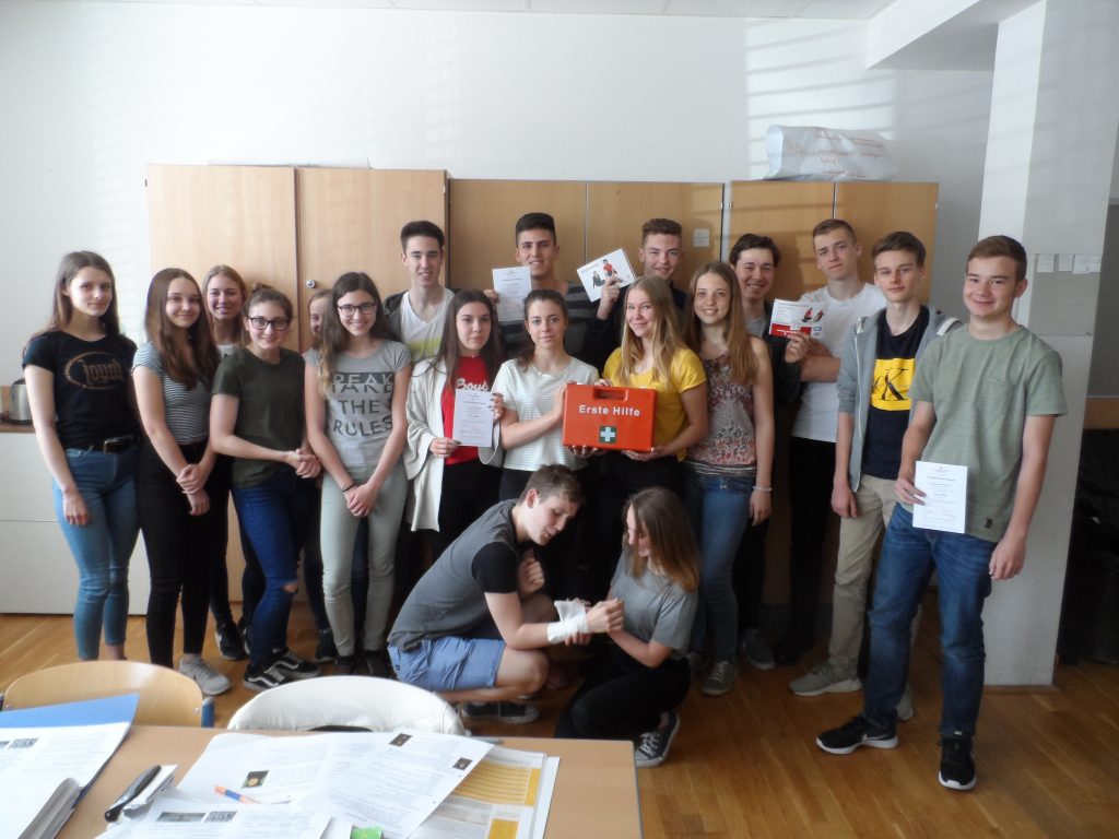 Erste Hilfe Kursteilnehmer 2018