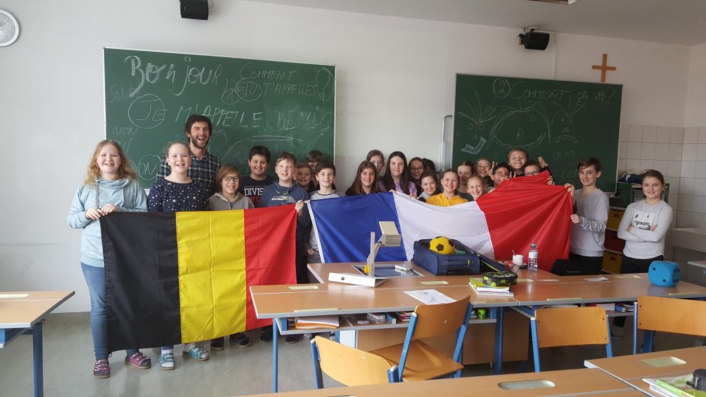 Belgisch-französisch-österreichisches Gruppenfoto